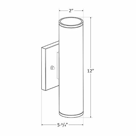 Westgate 2 in. 3CCT-Selectable LED Outdoor Cylinder Up/Downlight, 12W, Bronze WMC2-UDL-MCT-BR-DT